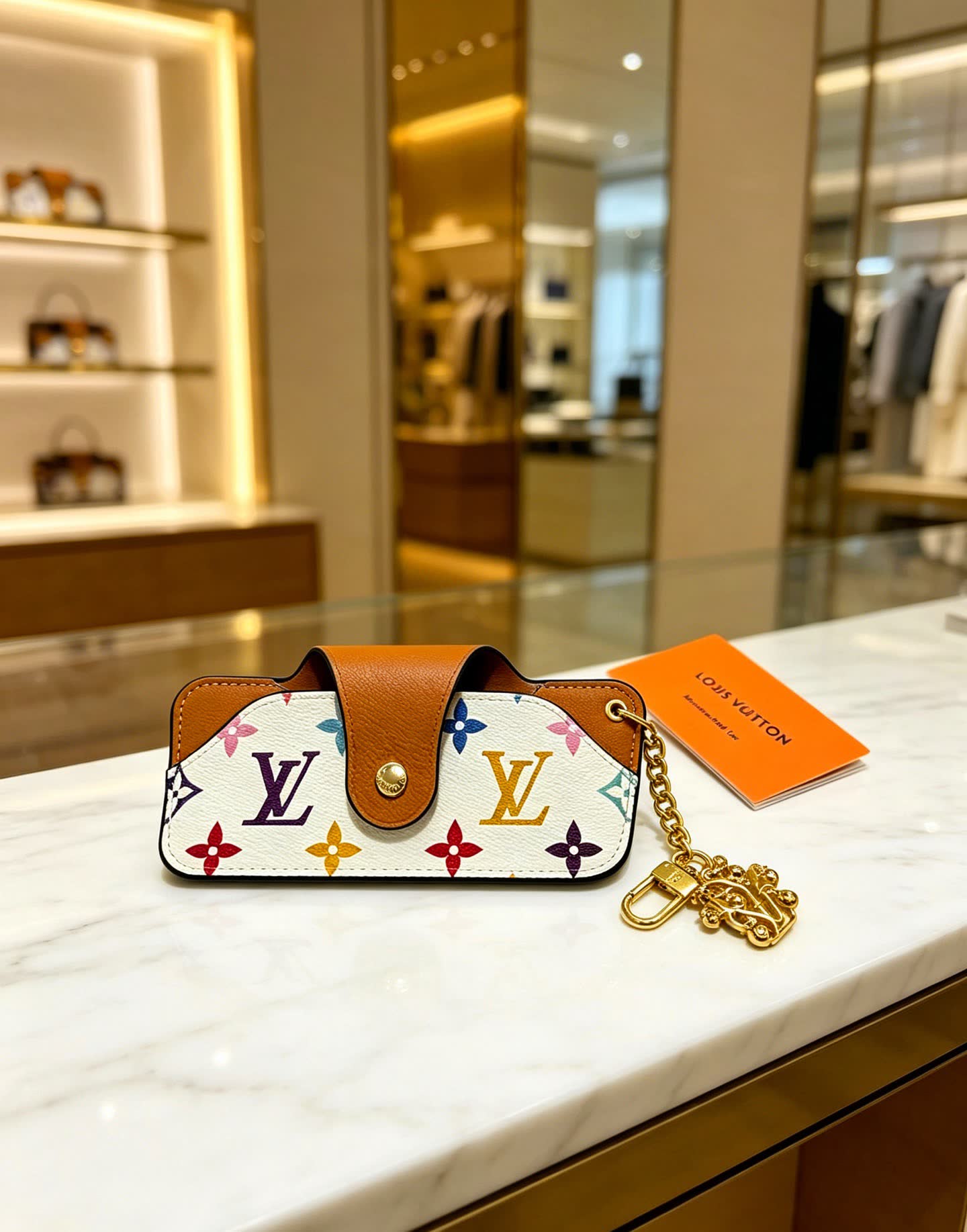 Louis Vuitton Keychain, Monogram Multicolore Design